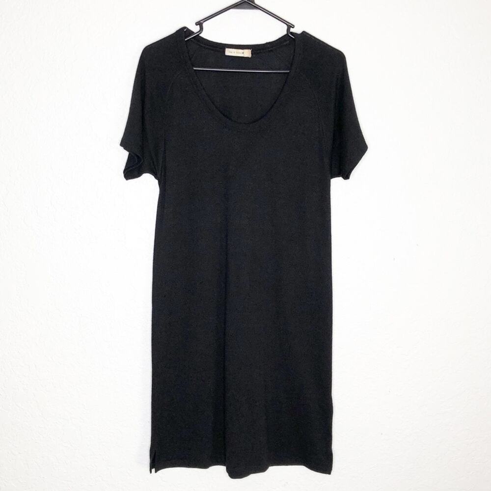 Rag & Bone Jean black short sleeve knit dress size Small